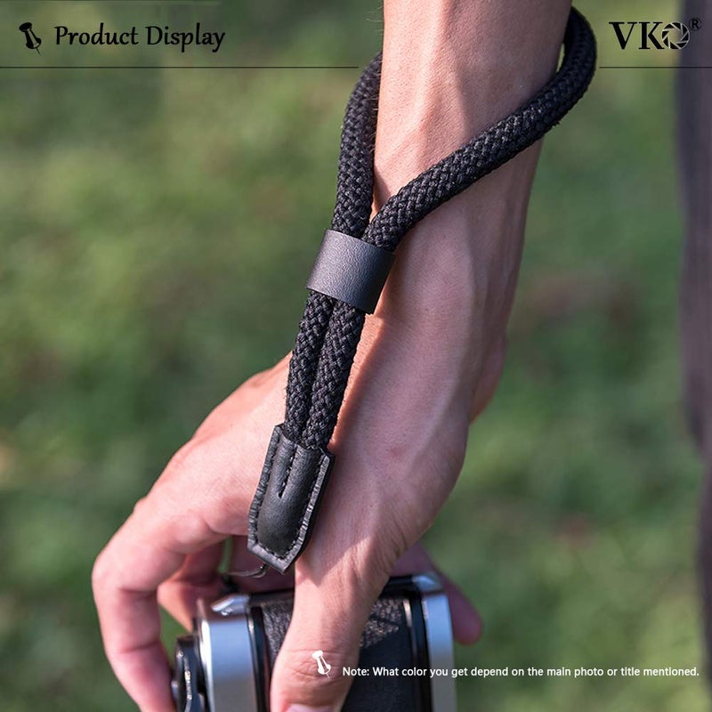VKO Soft Wrist Strap - Rope Hand Strap for Point-and-Shoot, Mirrorless, Small Cameras - Black - Image 3